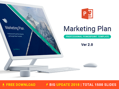 Marketing Plan Free PowerPoint template business download free freebies hislide marketing plan powerpoint report slides template timeline
