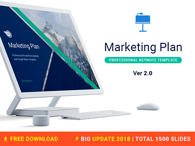 Marketing Plan Free Keynote template business company download free freebies iwork keynote mac marketing plan report template