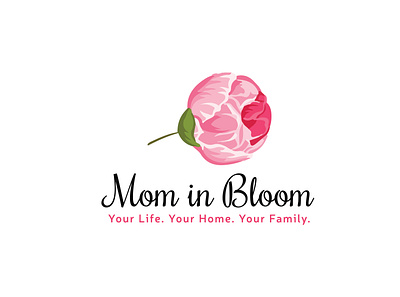 Mom in Bloom Logo branding logo minimalist