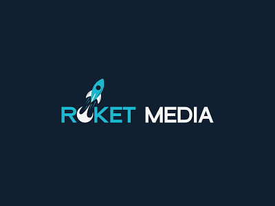 Roket Media Logo Design branding logo minimalist simple