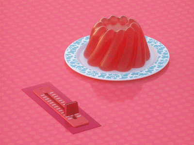 Jelly adobe animated animation animation after effects cinema 4d colour colourful food gif gif animation jelly pink render rendered twist