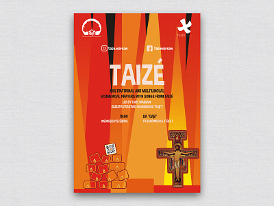 Taize Warsaw Poster 2022 branding church illustration jesuits religion spiritual