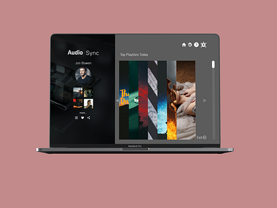 audio sync app branding design graphicdesign icon minimal music music app ui ux vector web web design website