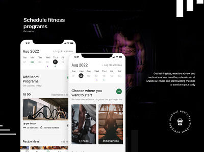 Fitness and mindfulness app activity app body design exercise fitness meditate meditation ui ux workout yoga