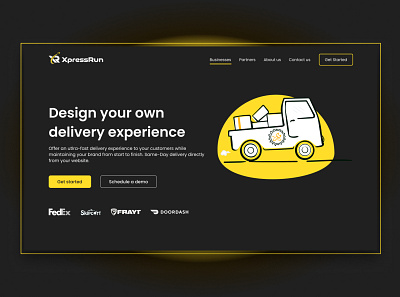 Delivery API animation branding delivery design flat graphic design illustration logo logodesign motion graphics shopping ui ux vector