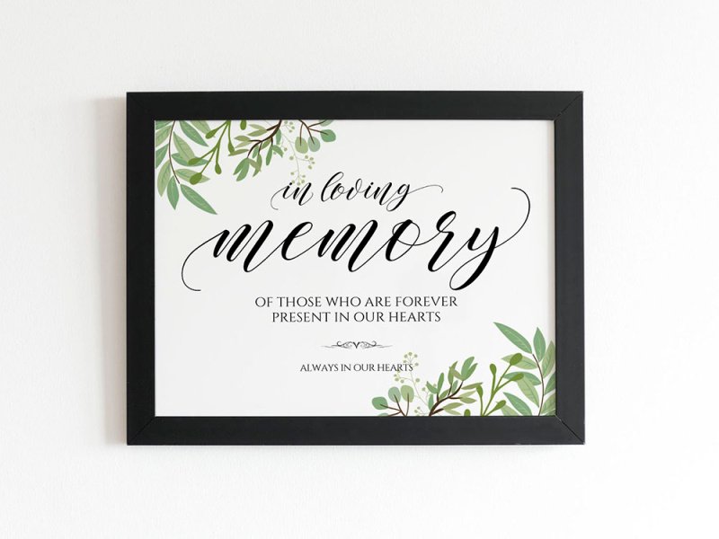 Free In Loving Memory Sign Template by Rio Sanchez on Dribbble