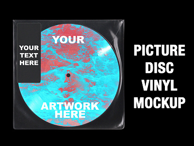 Free Picture Disc Vinyl Mockup