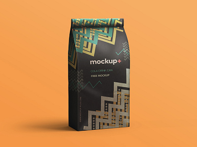 Free Coffee Bag Front View Mockup