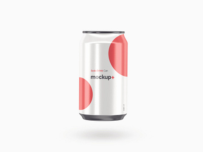 Free Stand Soft Drink Can Mockup