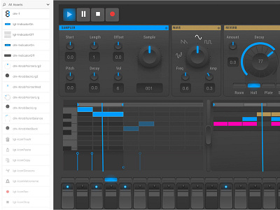 Music Production Ui Kit interface music ui uiux ux