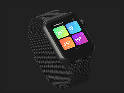 Location Screen Smart Watch UI app design freebie freebies interface mobile ui uiux ux