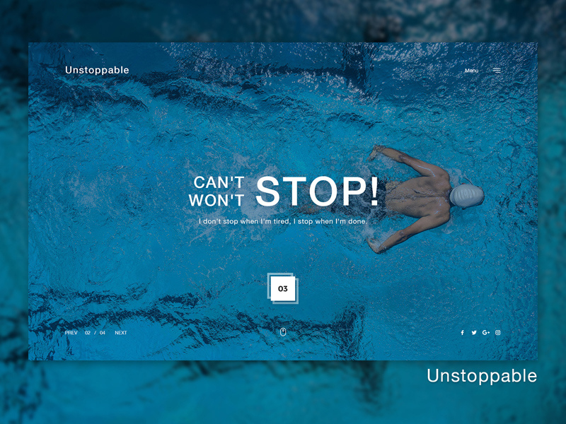 Free Clean Hero Banner Web UI Template free psd interface design freebies freebie