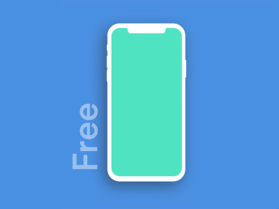 Free Iphone X Mockup  Clay Version