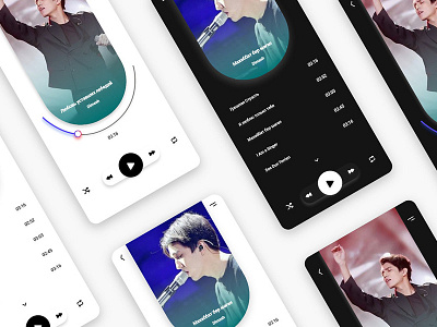 Free Music Controller UI template app design free app freebie freebies interface mobile mobile app ui uiux ux