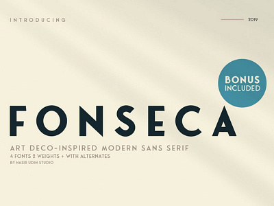 Fonseca Free Font Family design free font free type free typeface freebie freebies interface