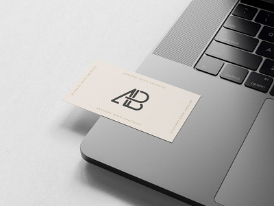 Free Business Card on MacBook Pro Mockup business card business card mockup design freebie freebies mockup psd psd mockup