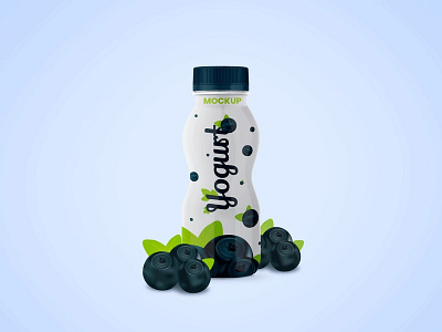 Free Yogurt Bottle Mockup design free mockup free psd freebie freebies mockup mockup psd photoshop