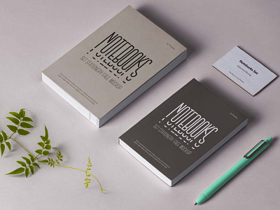Free Notebook Mockup with Pen and Business Card design freebie freebies mockup mockup design mockup free mockup psd mockup template notebook mockup