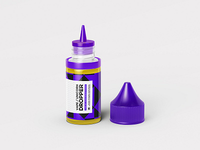 Free Dropper Bottle Mockup