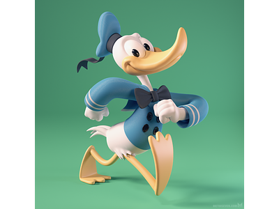 Donald! 🦆😃 3d 3d modeler 3d rendering b3d blender blender3d character disney donald duck