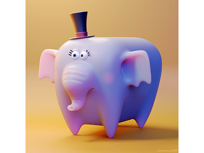 Circus elephant 🐘 illustration