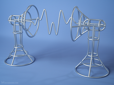 Waveform 3D-printed art object 3d print art audio metin seven music object sound soundwave waveform