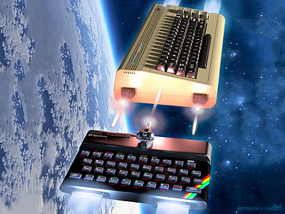 Commodore 64 vs Sinclair ZX Spectrum (detail)