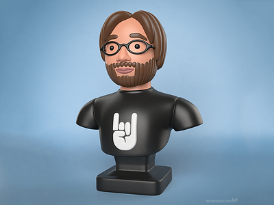 Metalman 3D print 3d print bust gadget hardrock metal metin seven music sculpture statue toy