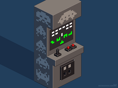 Space Invaders arcade cabinet (cropped)