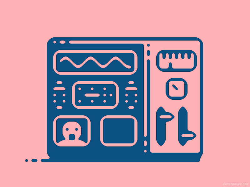 Retro fun — animated GIF illustration by Metin Seven on Dribbble