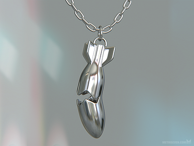 Peace Pendant 3D print design 3dprinting bomb bracelet chain charm design gift jewelry necklace peace pendant war
