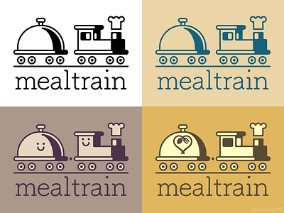 Train logo designs 2d concept cooking design flat food icon icoon logo ontwerp train trein