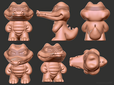Crocodile toy model for a collectibles producer