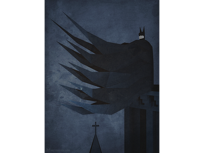 Nightwatch — Low-poly style Batman 3d art artwork batman design illustration illustrator low poly low poly art low polygon metin seven
