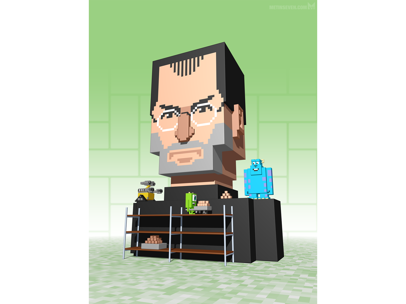 Стив аи. Стив пиксель арт. Steve jobs Pixel. Pixel Art Steve jobs. Steve jobs Secret.