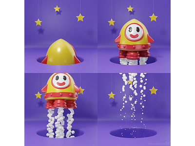 Rocket McDonald 3d animatie animation animator character characterdesign mcdonalds rocket ronald satire wink