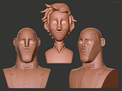 Spies in Disguise toy sculpts