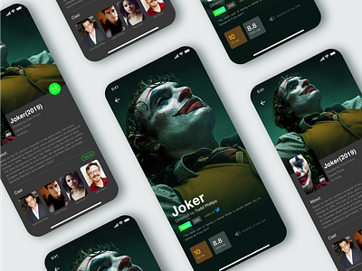 Interface design of clown film and television interface design ui ux design