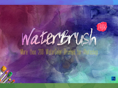 WaterBrush WaterColor Brushes PACK .abr brush photoshop photoshop brush watercolor watercolor brush