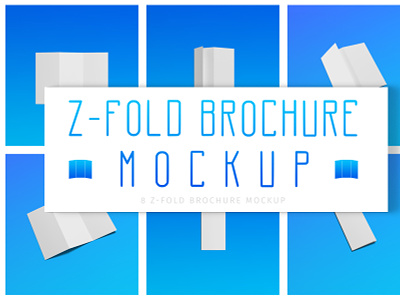 Z-Fold Brochure Mockup brochure brochure mockup brochure tri fold mock up mockup mockup design mockup psd mockup template print template zfold