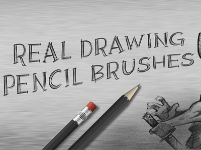 Real Drawing Pencil Brushes drawing drawing pencil pencil photoshop art photoshop brush