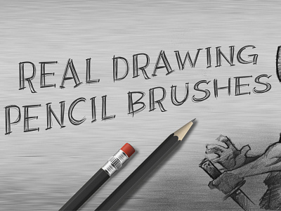 Real Drawing Pencil Brushes
