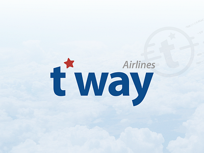 t'way Airlines Concept Rebranding airline branding design logo rebranding tway wordmark wordmark logo