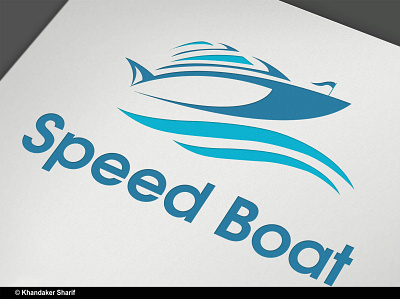 Speed Boat Logo adobe illustrator logo