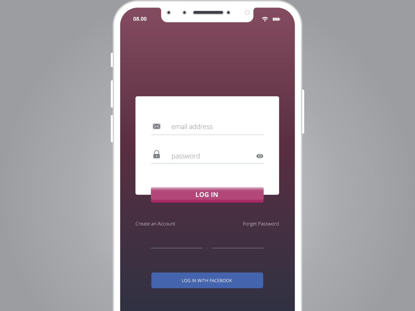 Log In Page by Sagor Biswas on Dribbble