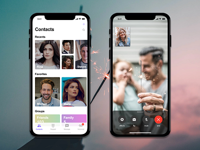 Contact app dailyui iphone iphone app iphonex ui ui design uidesign uiux ux