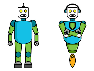 robot art character creative design fiverr illustration illustrator portrait vector vexel work