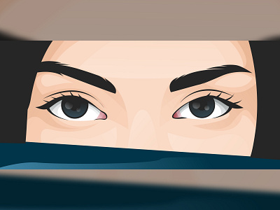 green eyes art behance character creative design dribbble fiverr illustration illustrator portrait vector vexel work