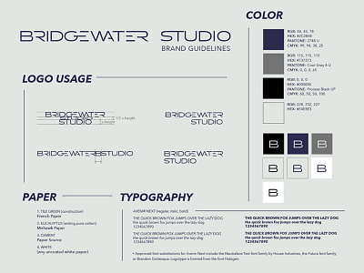 Bridgewater Studio Style Guide