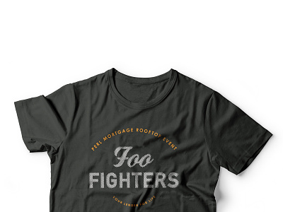 Event Collateral / Surface Graphics band merch event branding foo fighters graphic design halftone rock and roll surface design t shirt t shirt design t shirts vector art